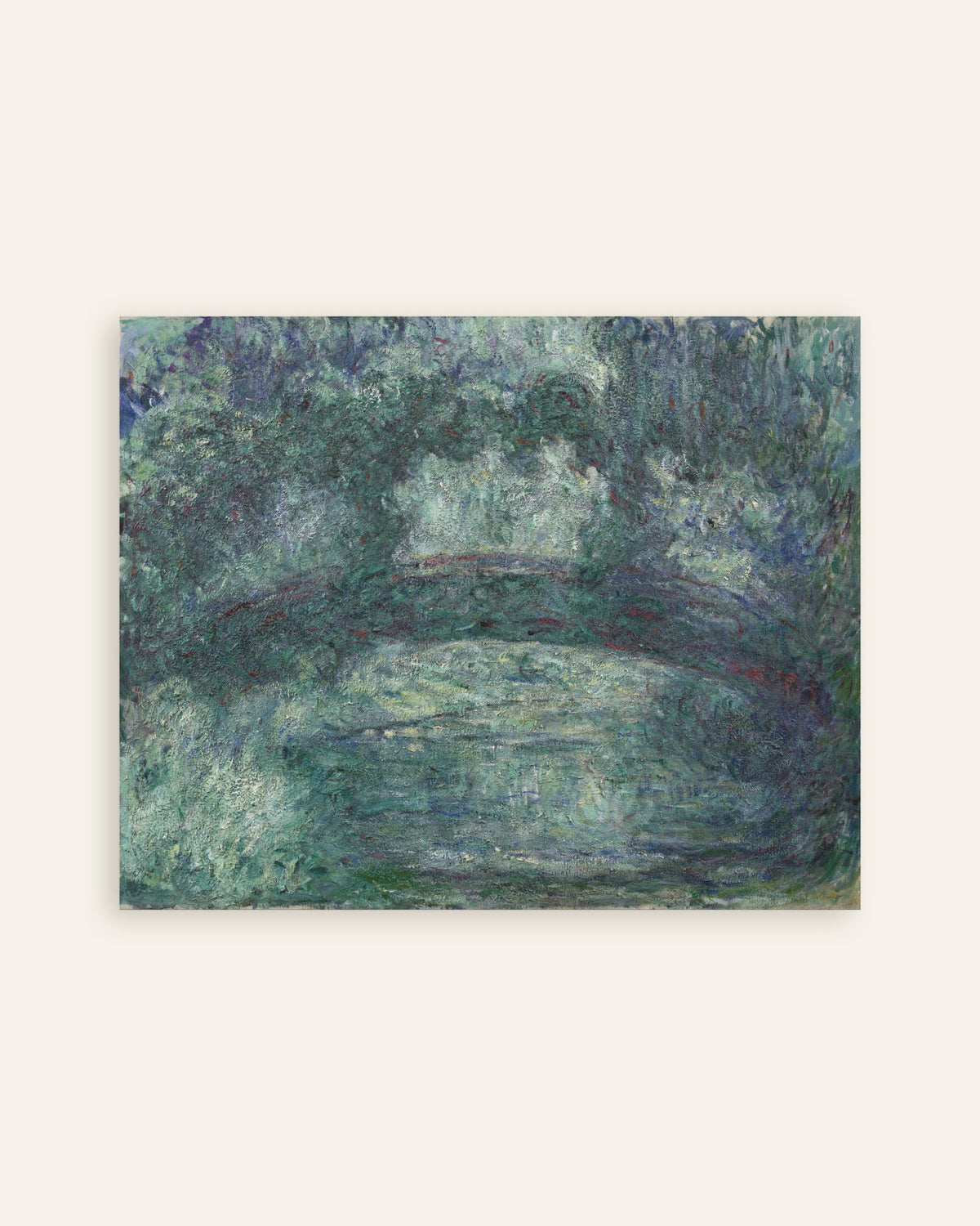 Poster De Japanse brug (1919–1924) van Claude Monet, miniatuur