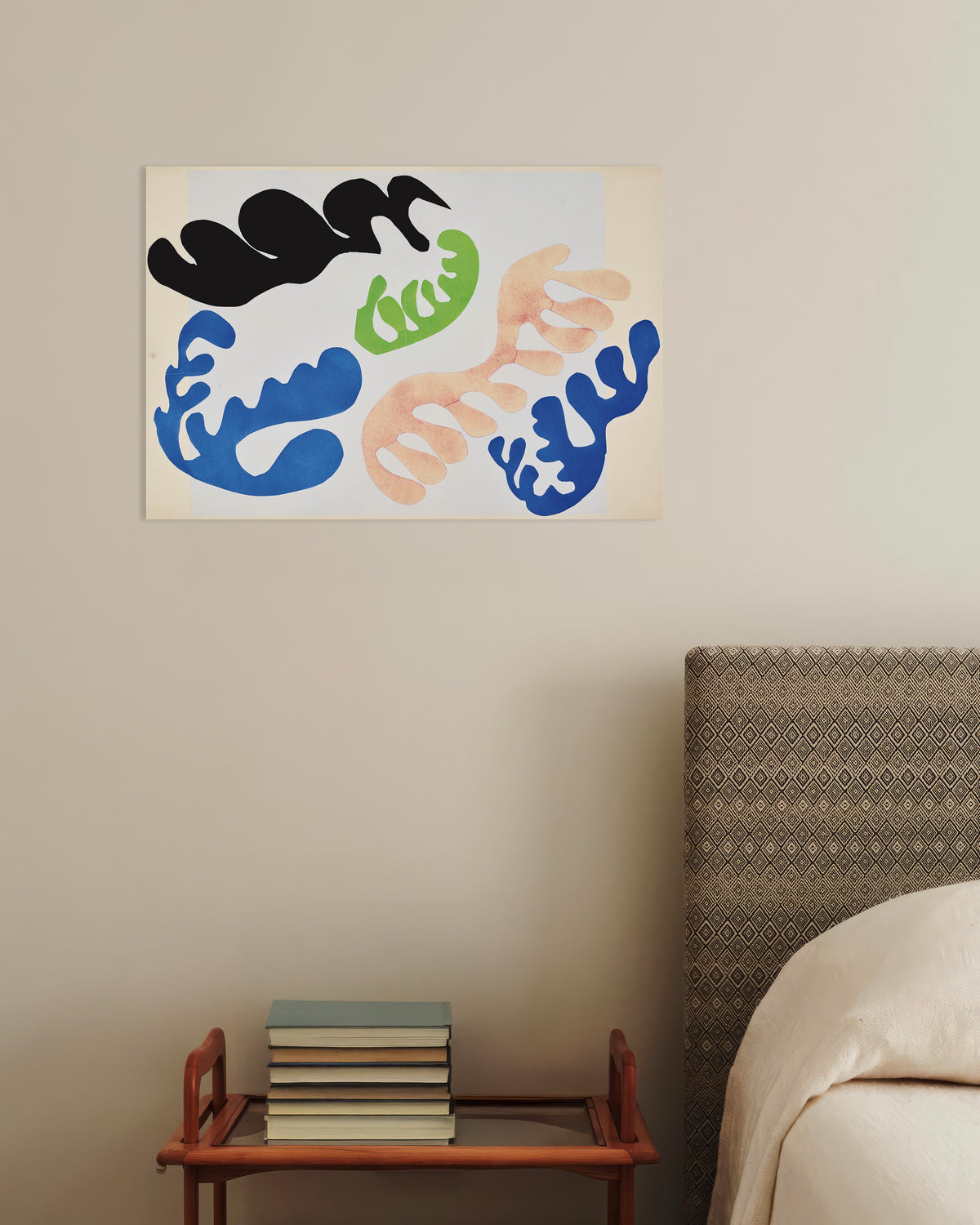 Poster van De lagune in blauw en koraal (Jazz, 1947) van Henri Matisse