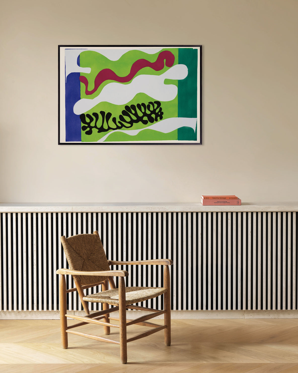 Poster van De lagune in groen (Jazz, 1947) van Henri Matisse, met metalen lijst