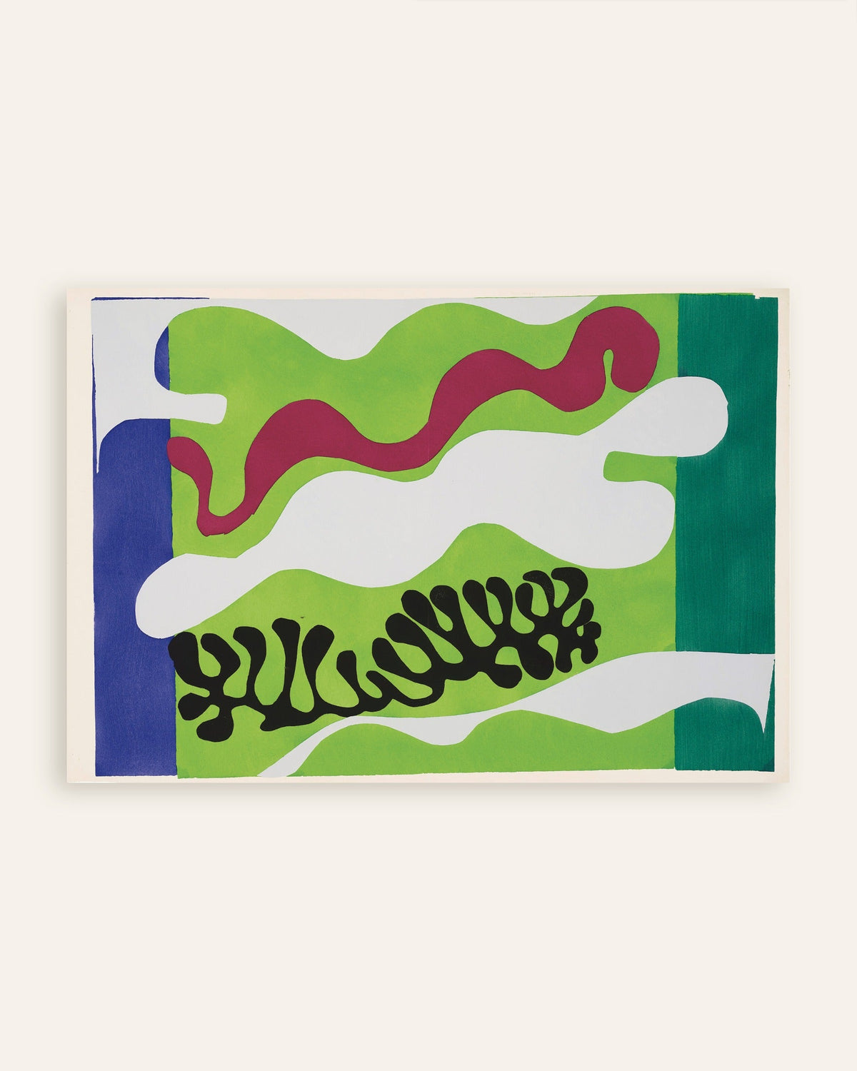 Poster van De lagune in groen (Jazz, 1947) van Henri Matisse, miniatuur