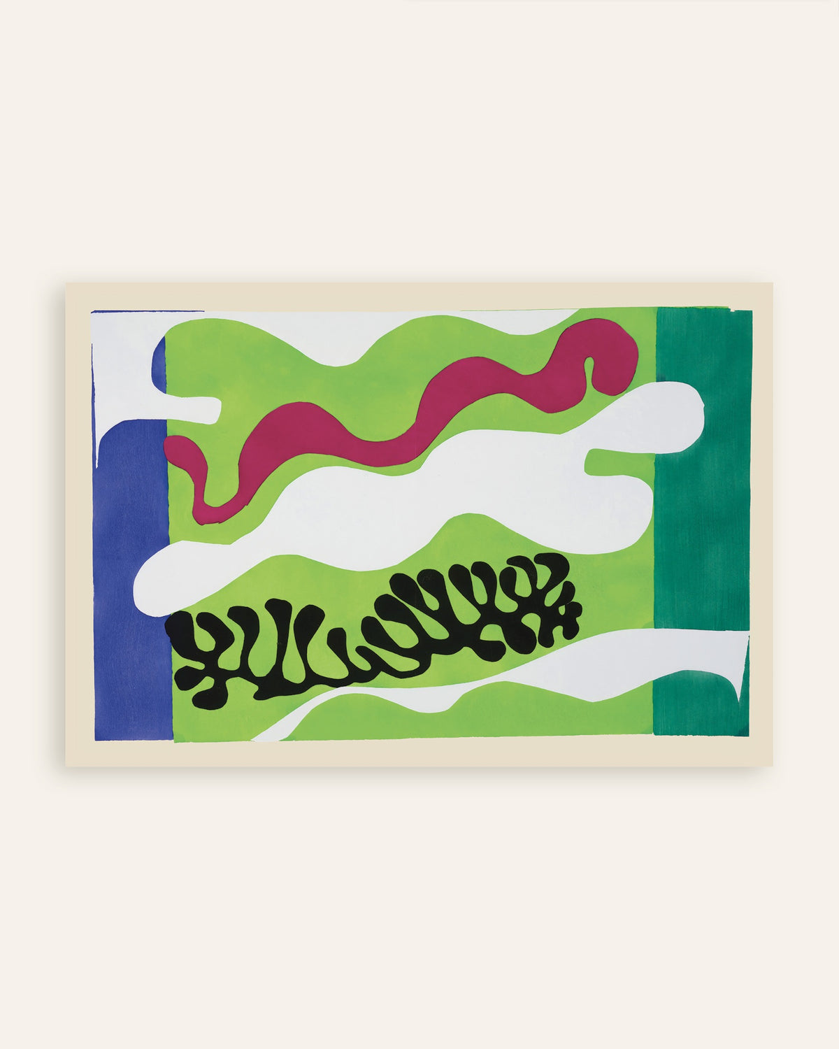Poster van De lagune in groen (Jazz, 1947) van Henri Matisse, miniatuur
