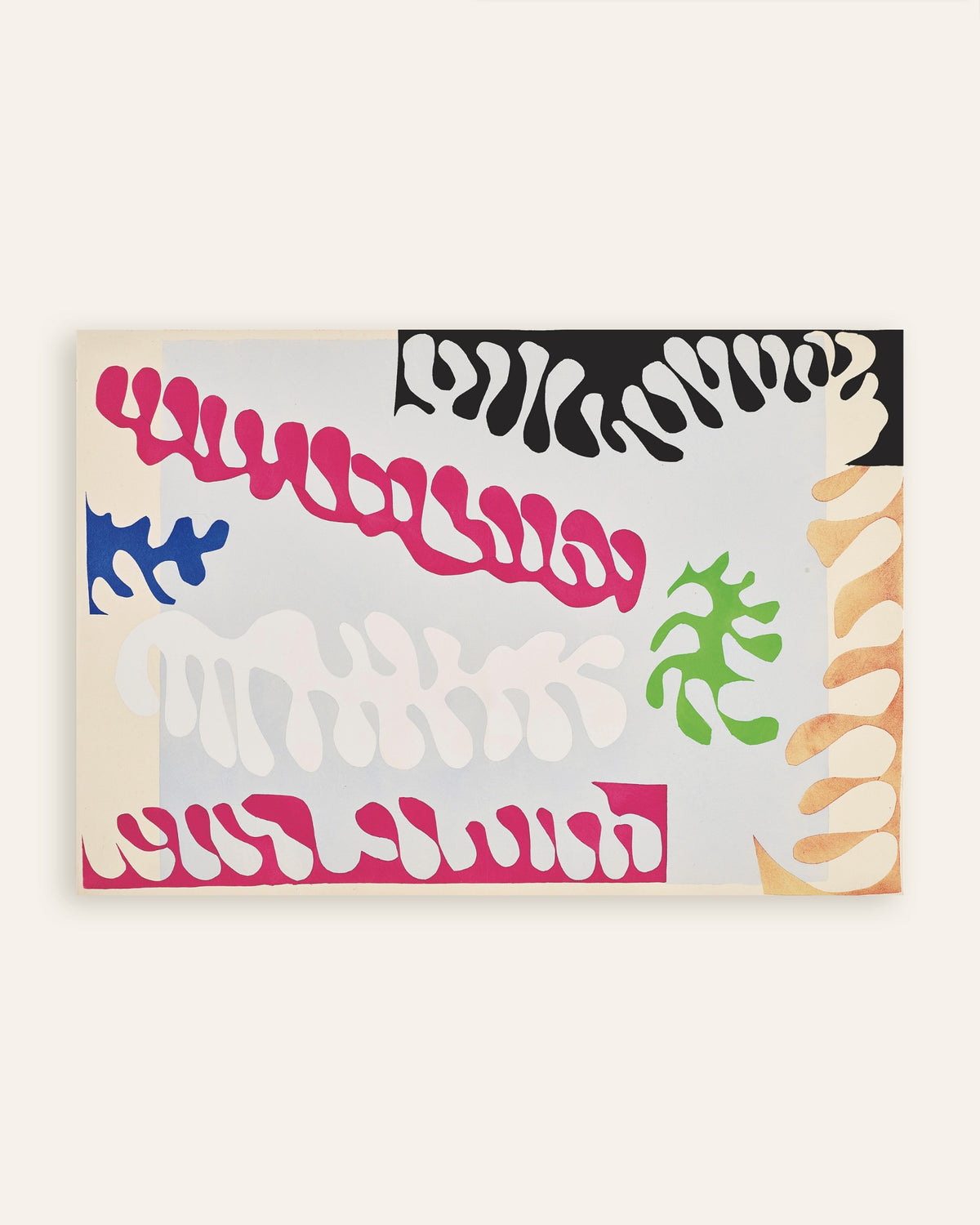 Poster van De lagune in roze en wit (Jazz, 1947) van Henri Matisse, miniatuur