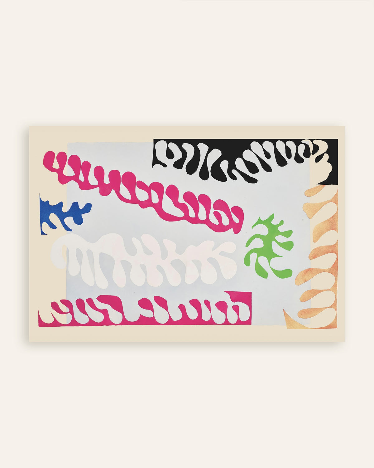 Poster van De lagune in roze en wit (Jazz, 1947) van Henri Matisse, miniatuur