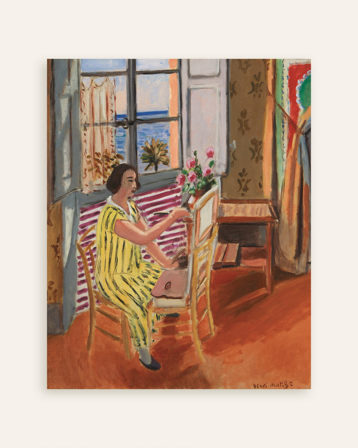Poster van De ochtendsessie (1924) van Henri Matisse, miniatuur