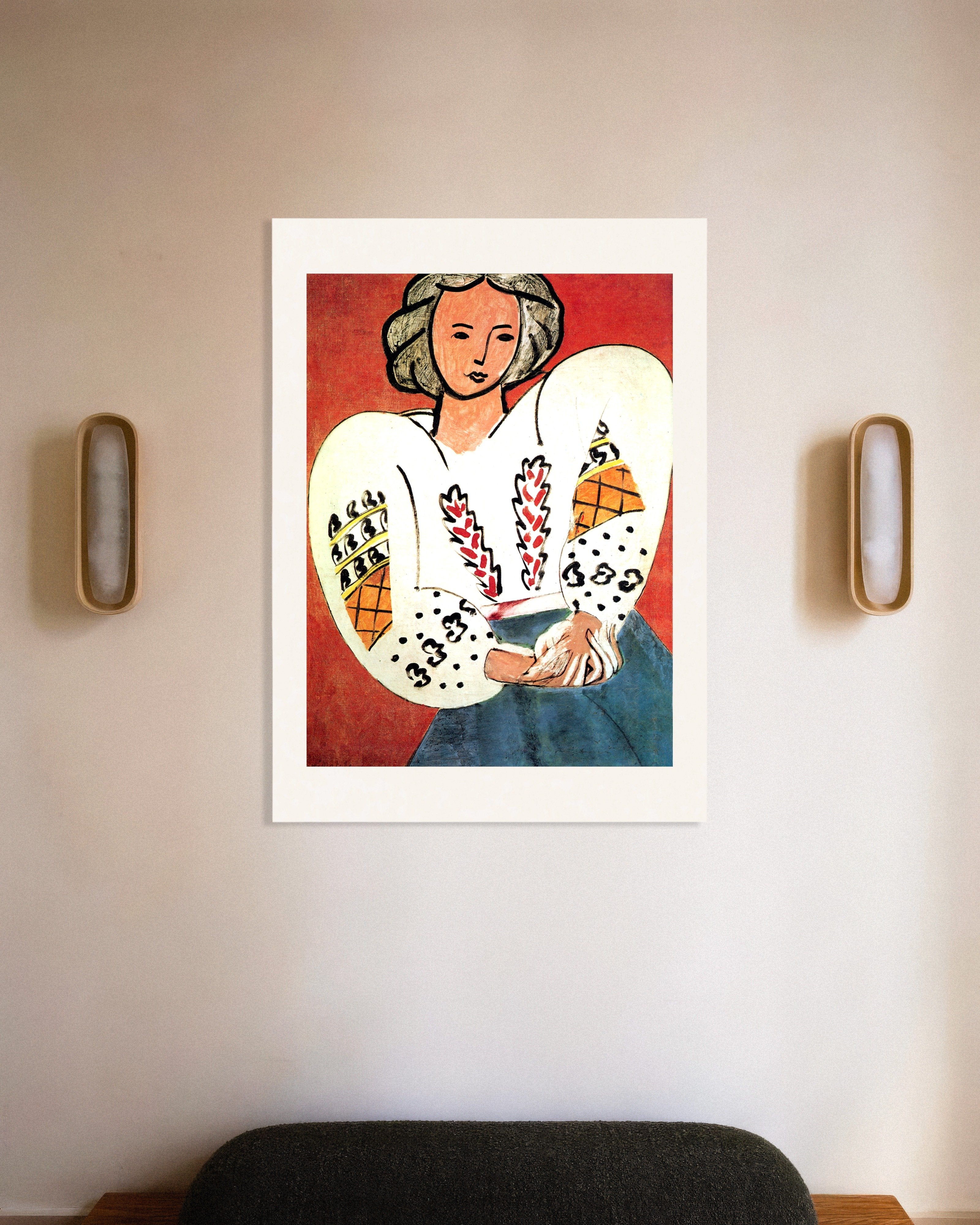 Poster of The Romanian blouse (1940) by Henri Matisse