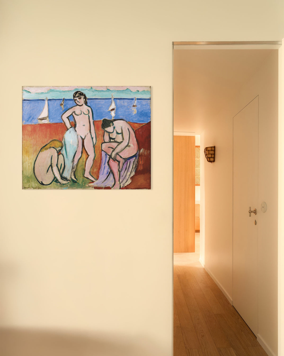 Poster van Drie baadsters (1907) van Henri Matisse