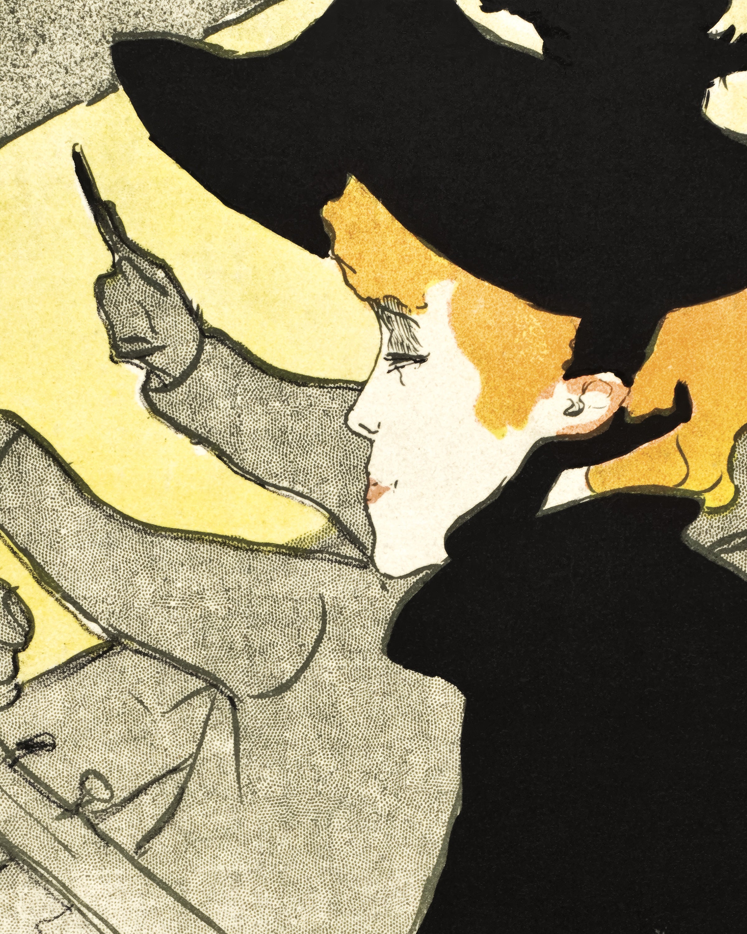 Divan Japonais (ca. 1892–1893) door Henri de Toulouse-Lautrec Poster