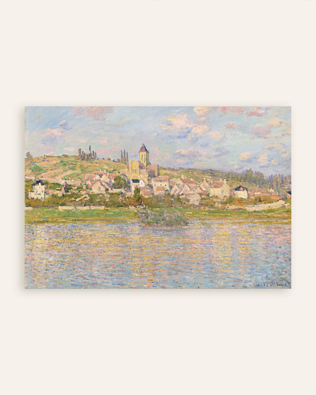 Poster Vétheuil van Claude Monet, miniatuur