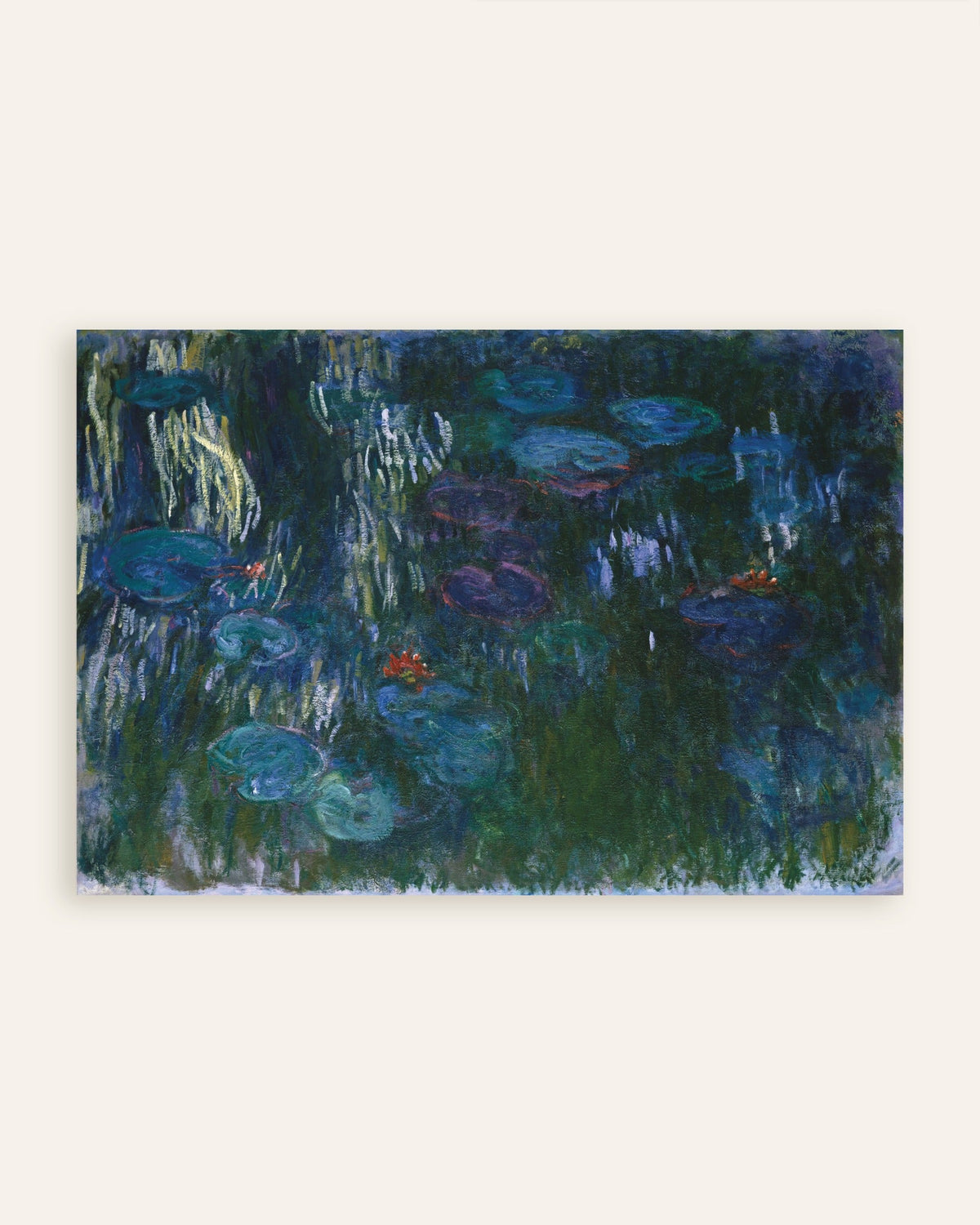 Poster Waterlelies (1916–1919) van Claude Monet, miniatuur