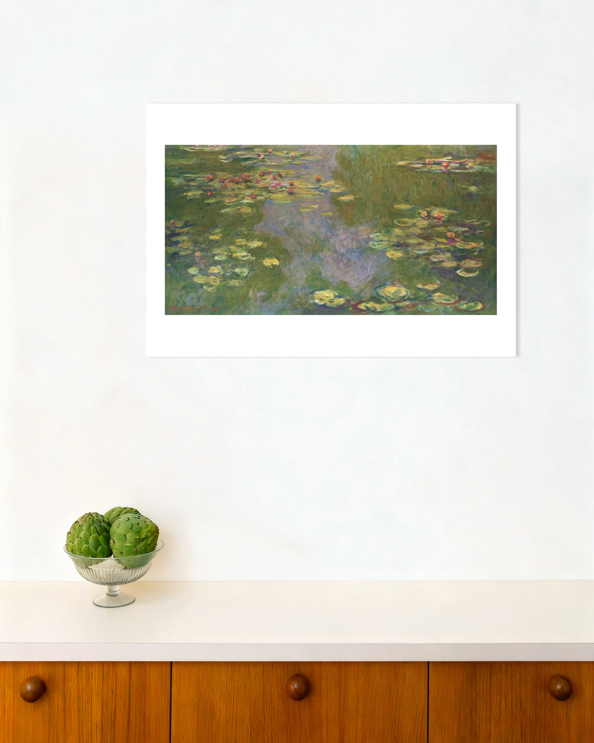 Poster Waterlelies (1919) van Claude Monet