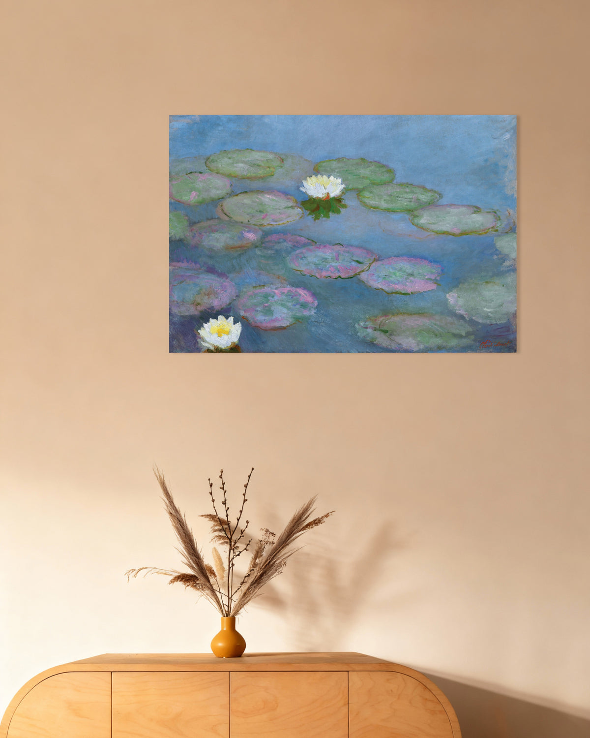 Poster Waterlelies (ca. 1897–1899) van Claude Monet