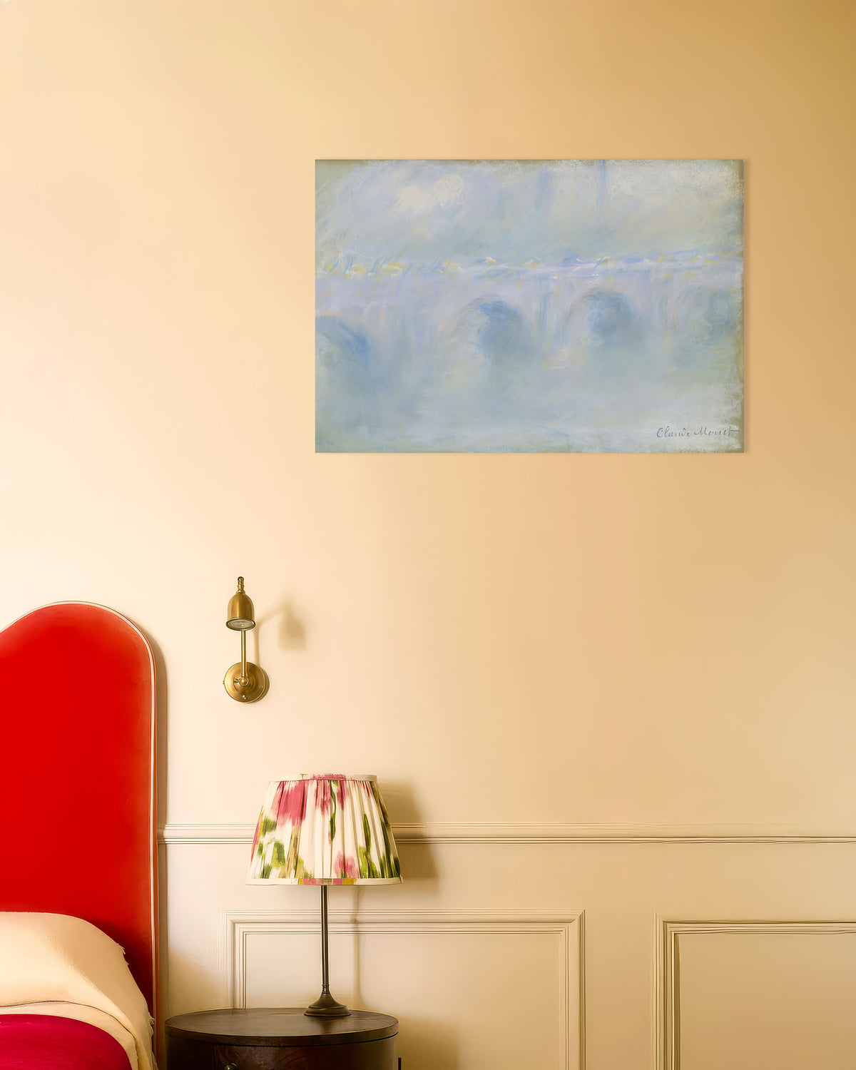Poster Waterloo Bridge (1901) van Claude Monet