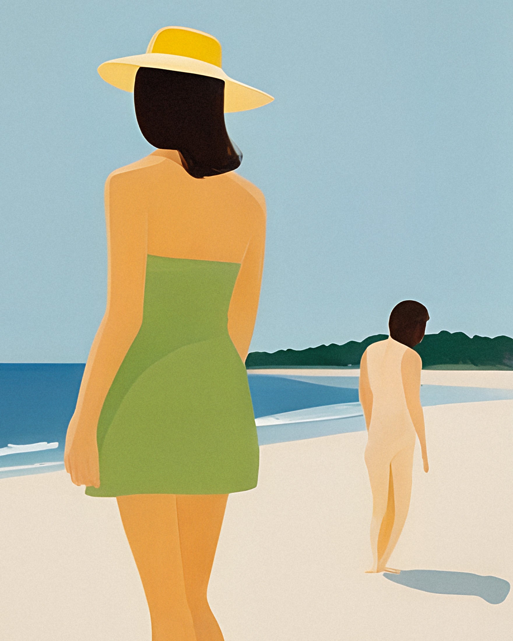 We Are Happy on the Beach - Golden Summer Poster