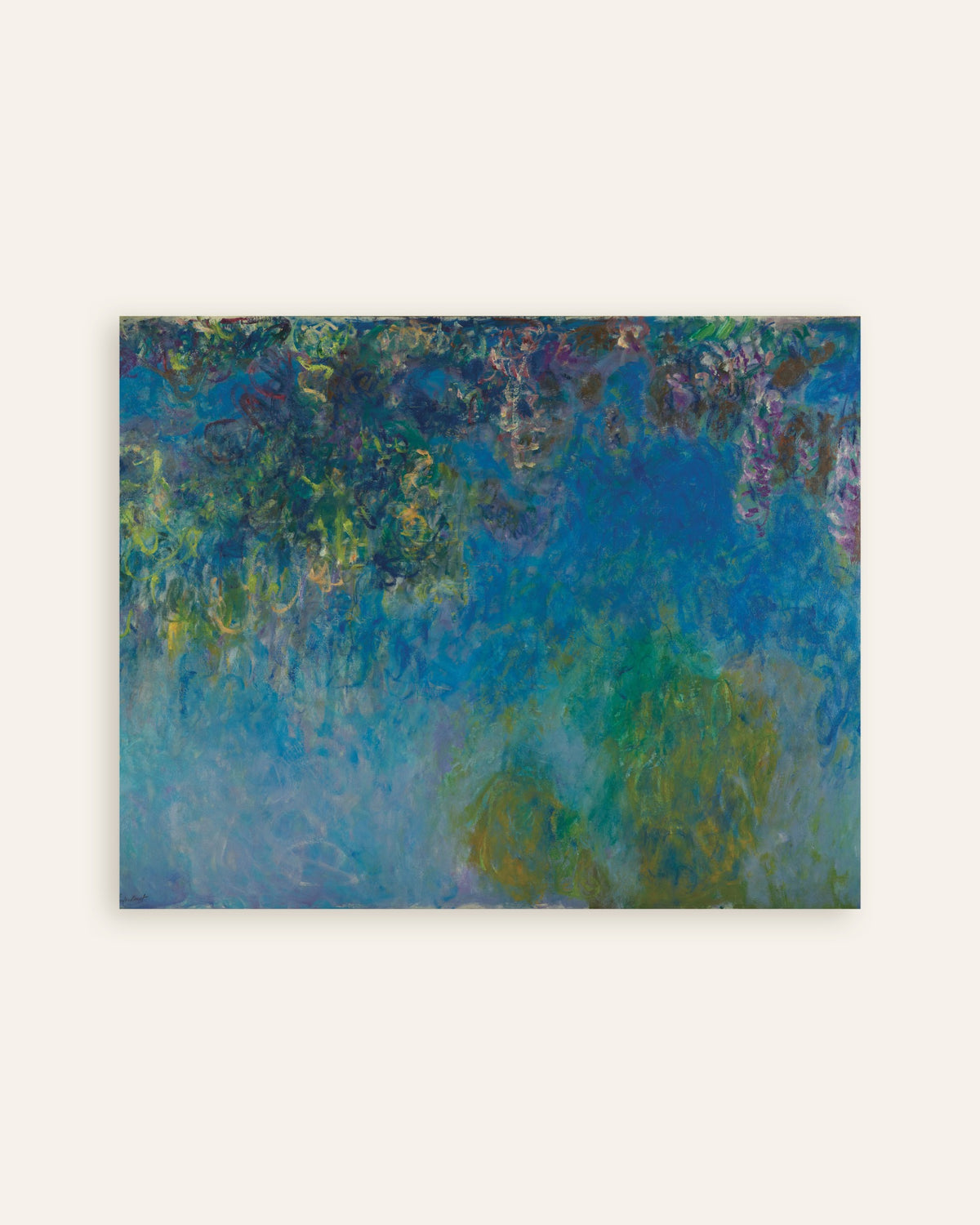 Poster Blauweregen (ca. 1925) van Claude Monet, miniatuur